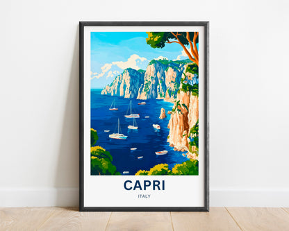 Capri Travel Poster - Italy
