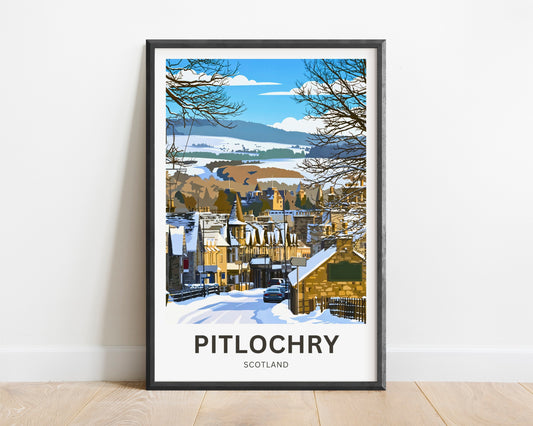 Pitlochry, Scotland Travel Poster