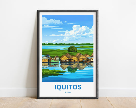 Iquitos Travel Poster - Tropical Charm