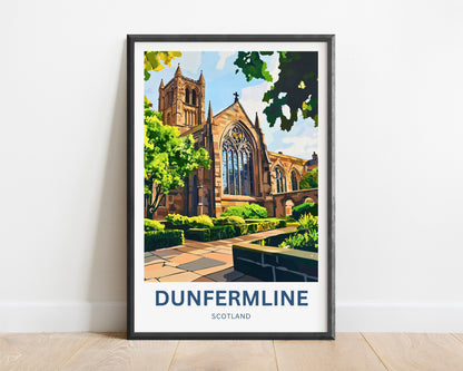 Dunfermline Travel Poster- Scotland