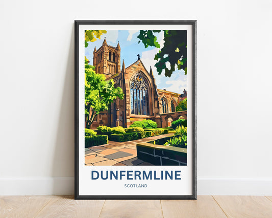 Dunfermline Travel Poster- Scotland