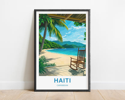 Haiti Travel Poster - Ocean Breeze Dreams