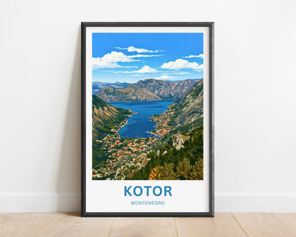 Kotor Travel Poster -   Montenegro’s Hidden Gem