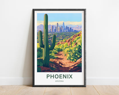 Phoenix Travel Poster - Arizona Desert Dreams