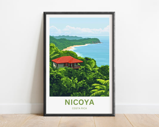 Nicoya, Costa Rica Travel Poster  - Spirit of the Pacific