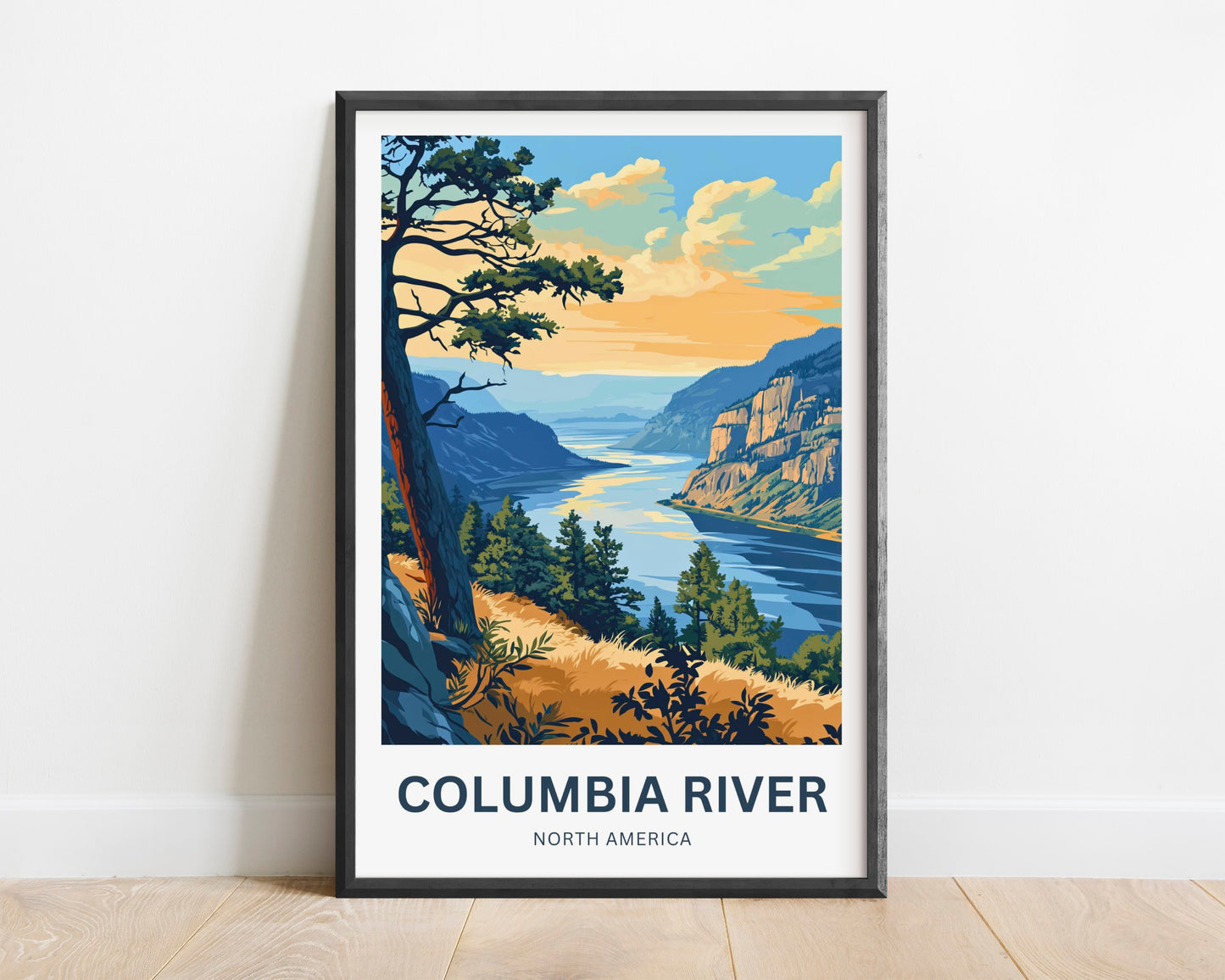 Columbia River Travel Poster- Pacific Northwest Icon