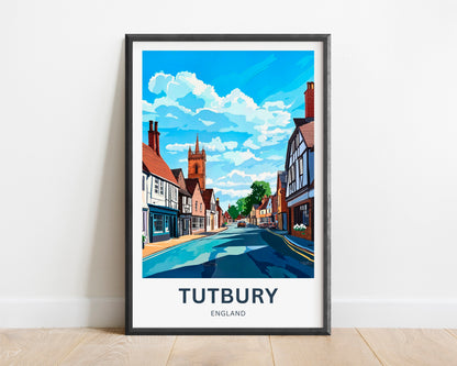 Tutbury Travel Poster - Captivating Street View