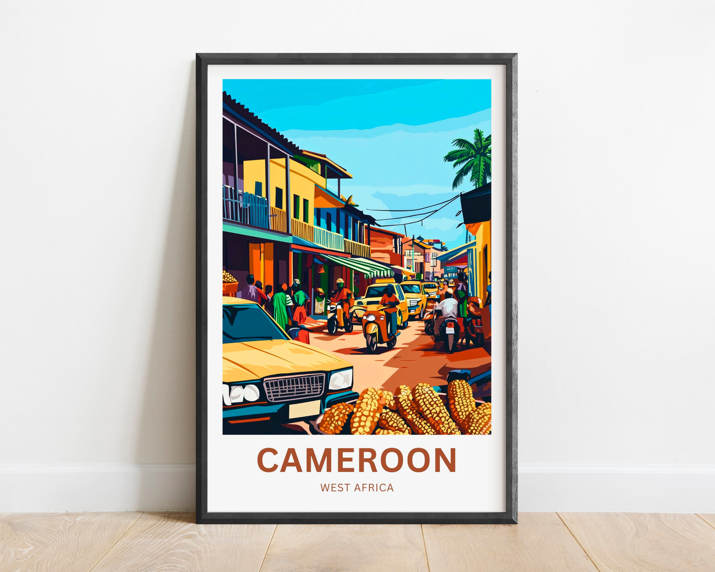 Cameroon Travel Poster - Local Tradition and Culture