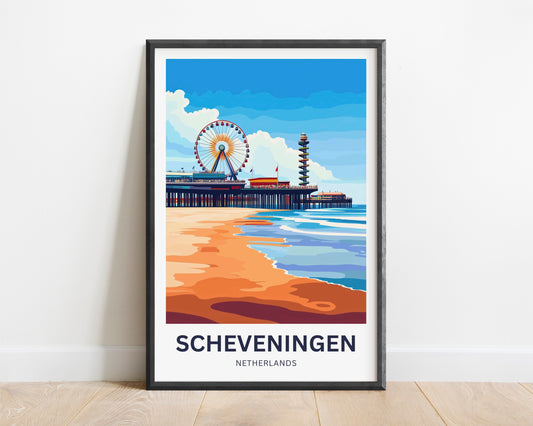 Scheveningen Travel Poster- Netherlands