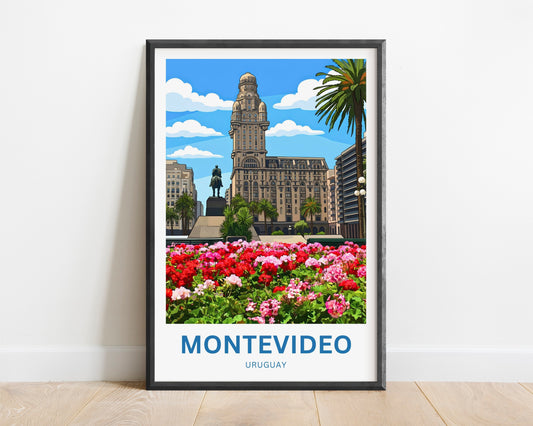 Montevideo Travel Poster - Historic Uruguay