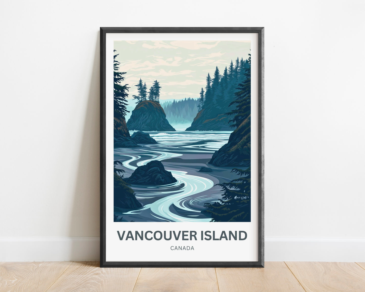 Vancouver Island Travel Poster - Wild Pacific Coast