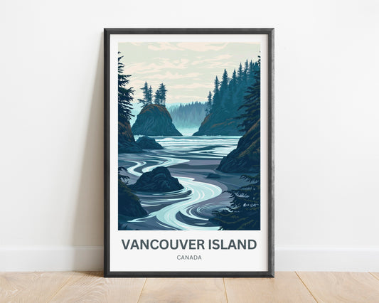 Vancouver Island Travel Poster - Wild Pacific Coast
