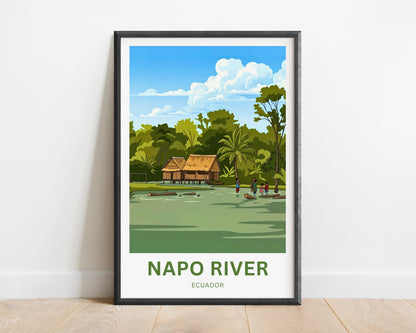 Napo River Travel Poster - Amazon Tributary