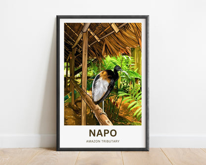 Napo River Travel Poster - Amazon Tributary Discovery
