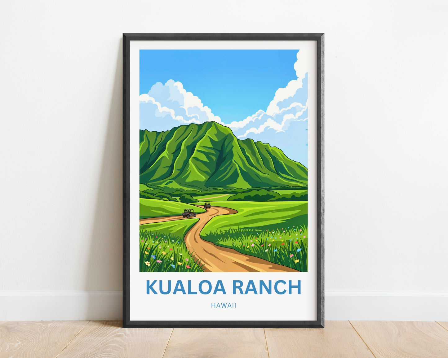 Kualoa Ranch  Travel Poster - Spirit of Hawaii
