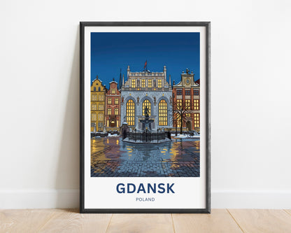 Gdańsk  Travel Poster - Poland