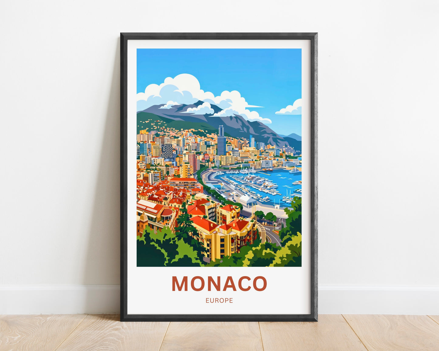 Monaco  Travel Poster - Captivating Panorama View