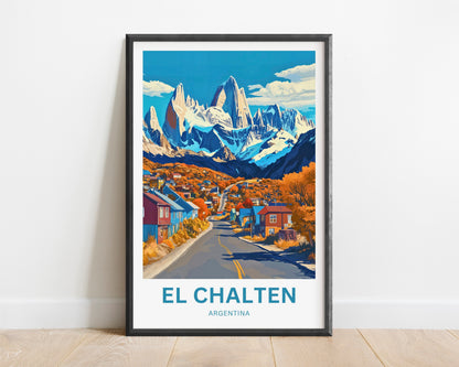 El Chalten Travel Poster - Gateway to Fitz Roy