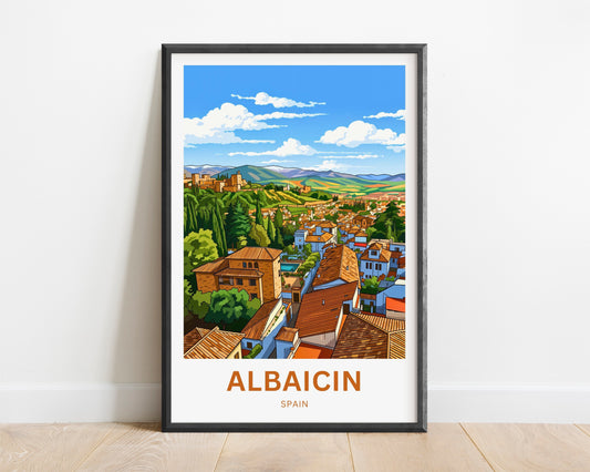 Albaicín Travel Poster - Charming District View