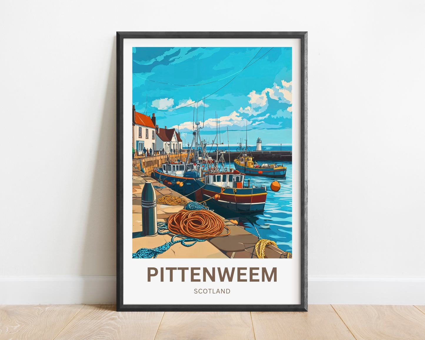 Pittenweem Travel Poster - Where Art Meets the Sea