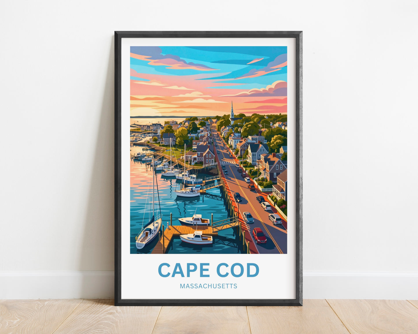 Cape Cod Travel Poster - Harbor