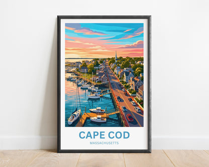 Cape Cod Travel Poster - Harbor