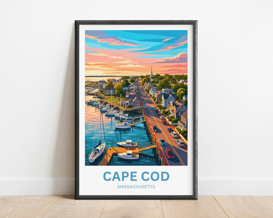 Cape Cod Travel Poster - Harbor