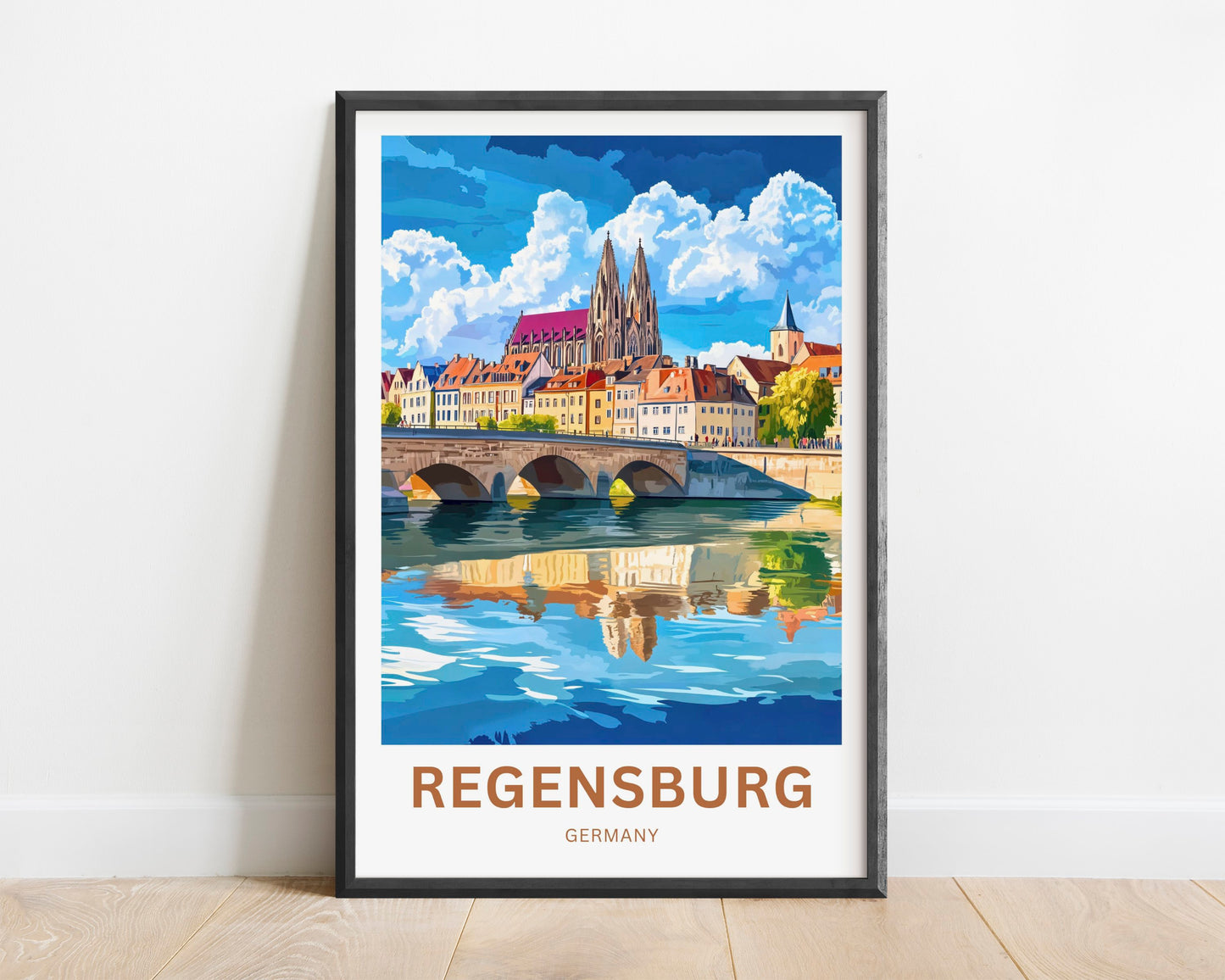 Regensburg Travel Poster -  Timeless Beauty