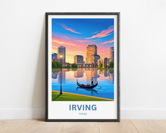 Las Colinas Irving, Texas Travel Poster