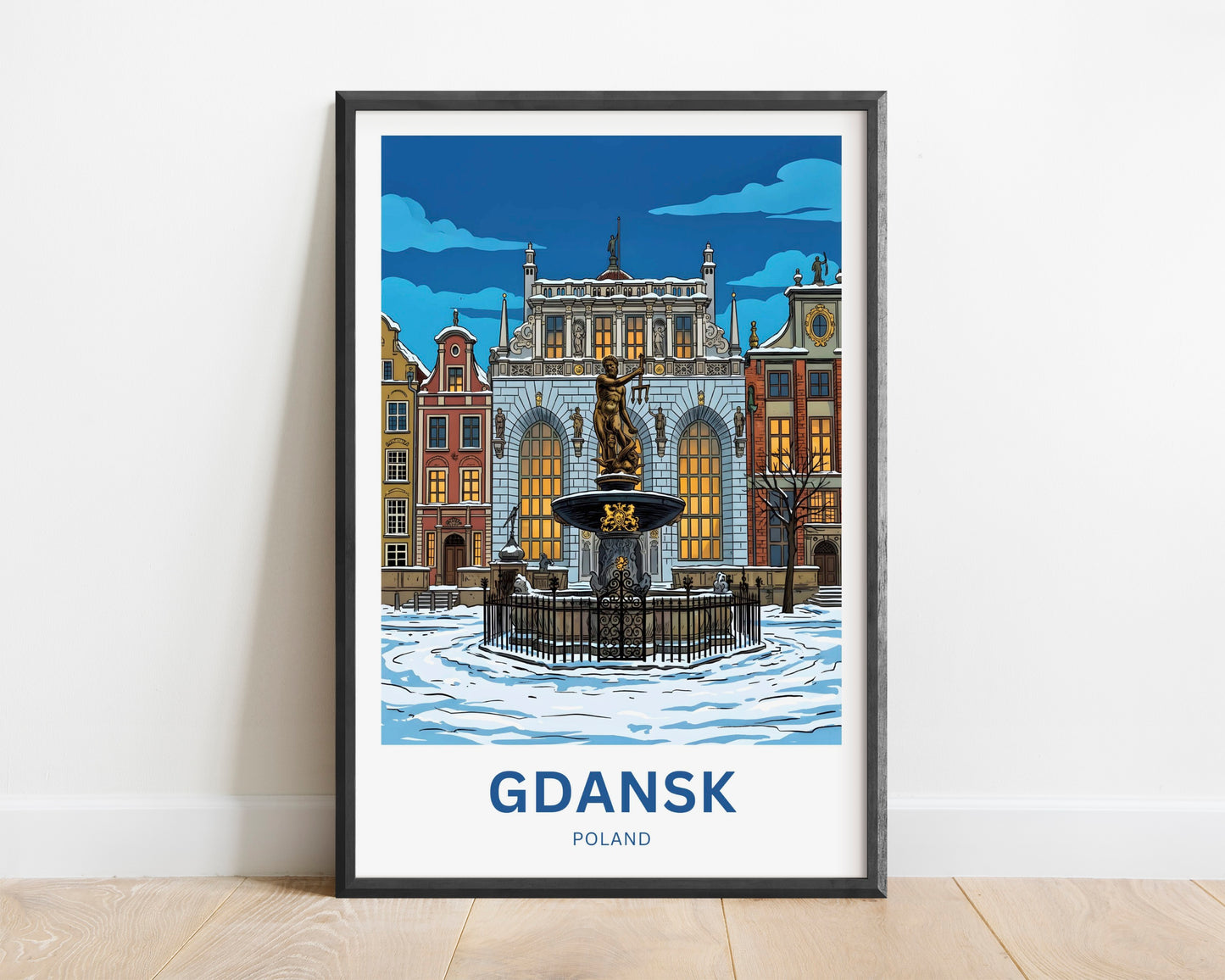 Gdańsk  Travel Poster - Baltic Beauty