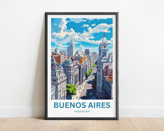 Buenos Aires Travel Poster - City of Passion