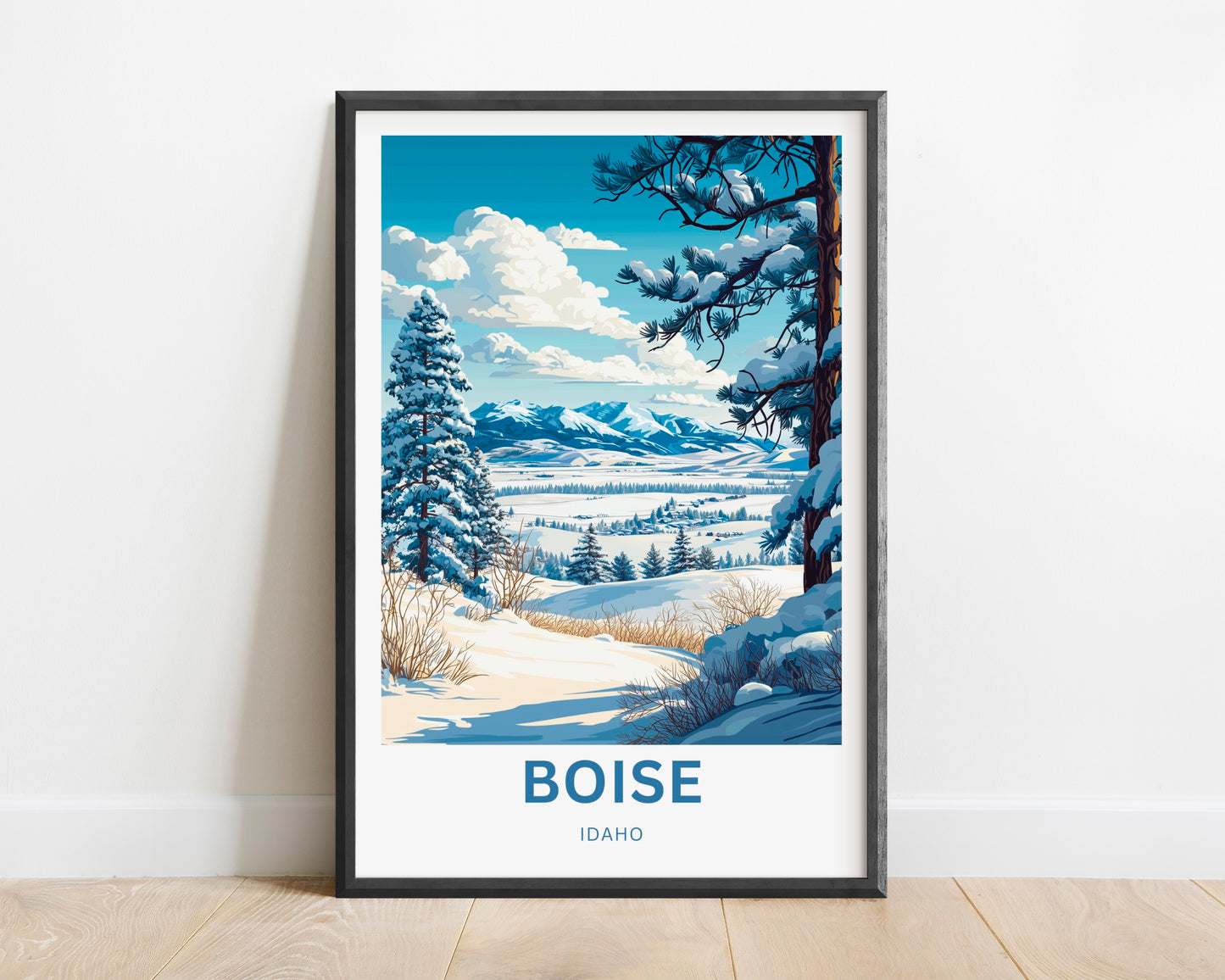 Boise Travel Poster