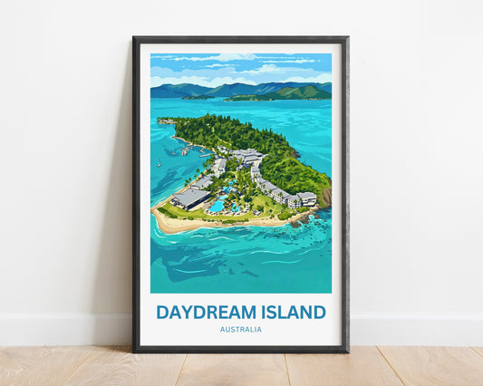 Daydream Island Travel Poster - Australia Tropical Island