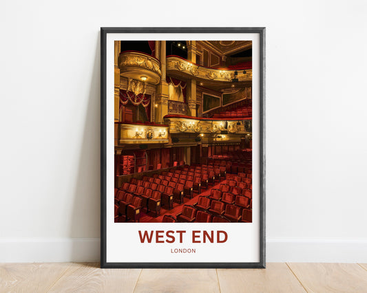 West End Travel Poster - Theatre