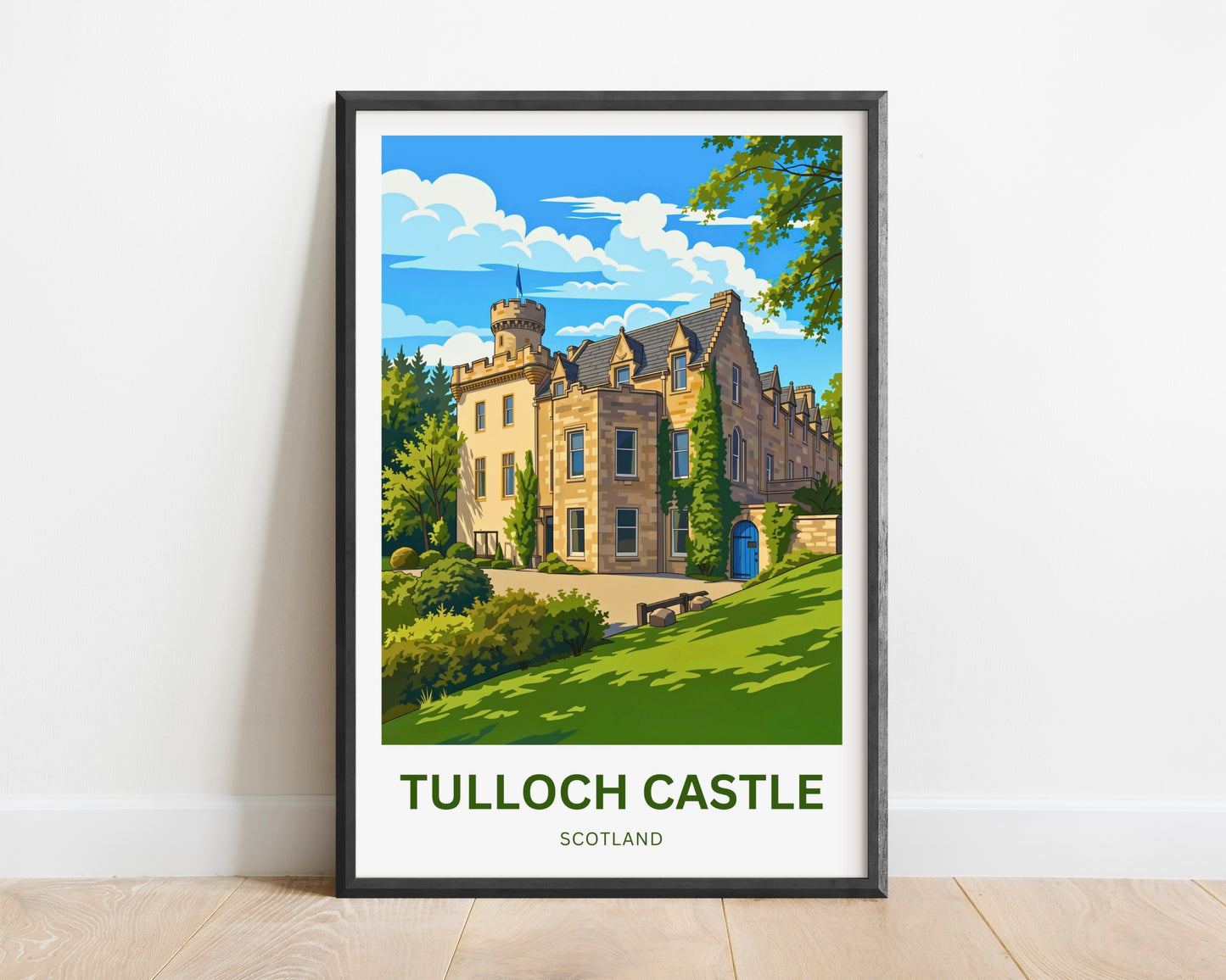 Tulloch Castle Travel Poster - Dingwall