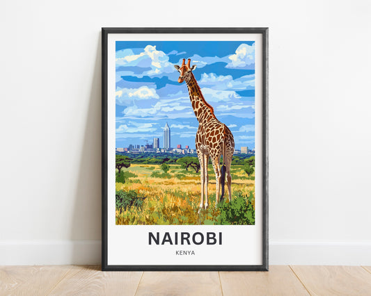Nairobi Travel Poster - Kenya Urban Gem
