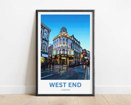 West End Travel Poster - London Nights