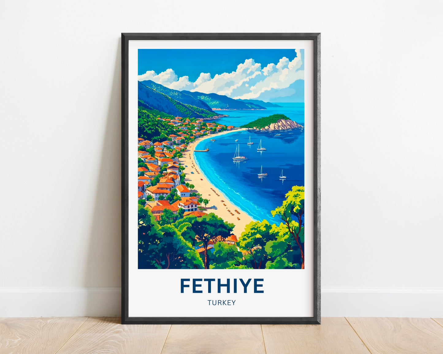 Fethiye Travel Poster