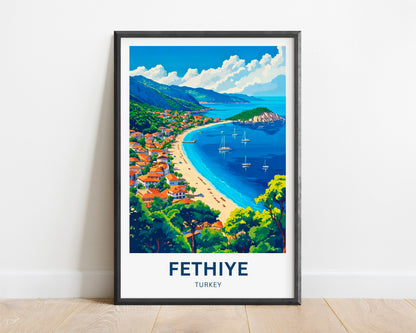 Fethiye Travel Poster