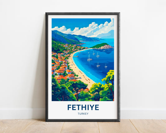 Fethiye Travel Poster
