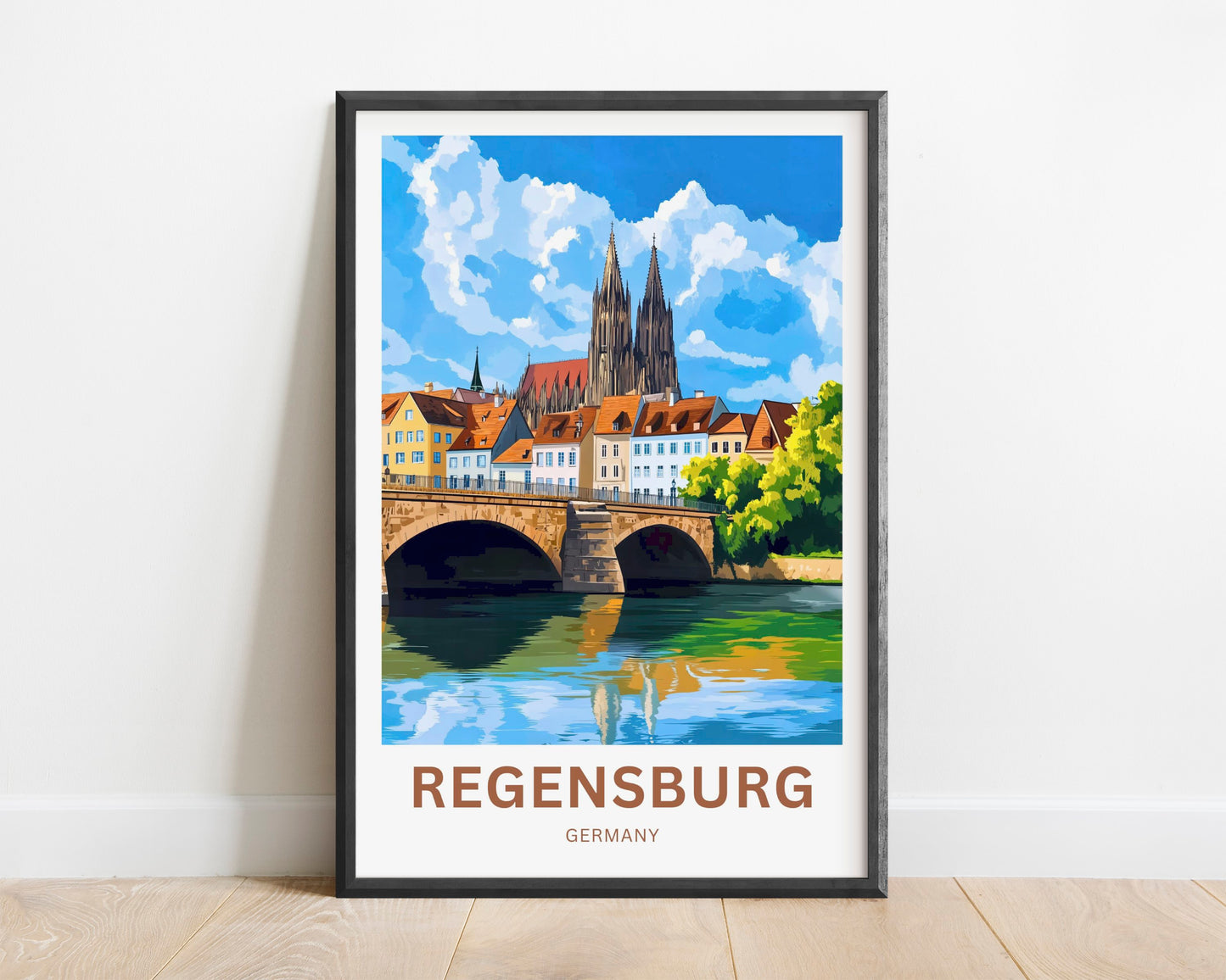 Regensburg Travel Poster -  Germany