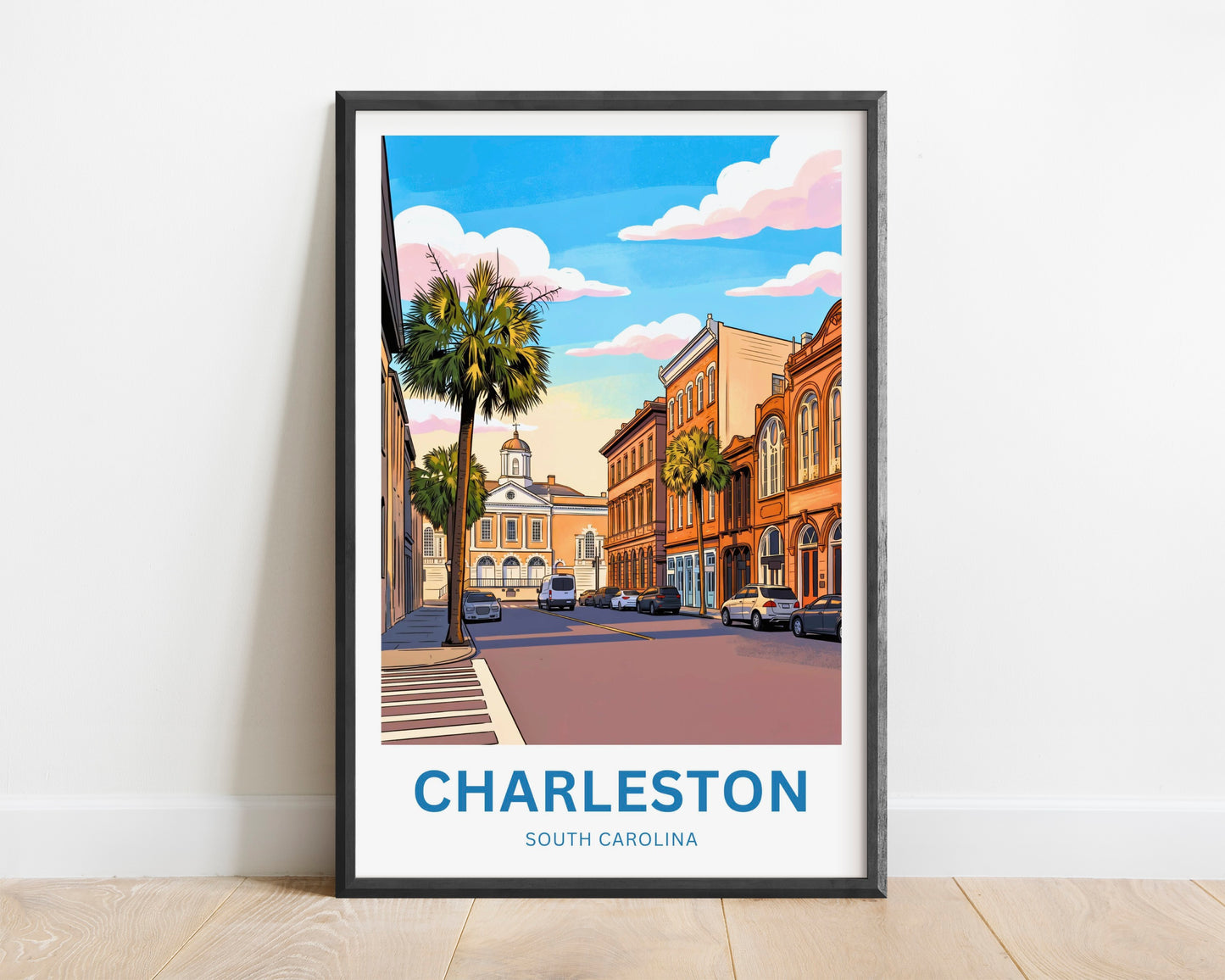 Charleston Historic District Travel Poster - Timeless Charm