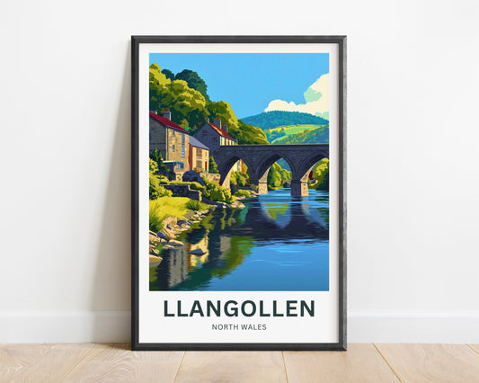Llangollen Travel Poster - Timeless Bridge