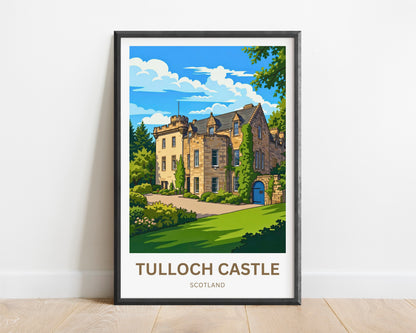 Tulloch Castle Travel Poster - Historic