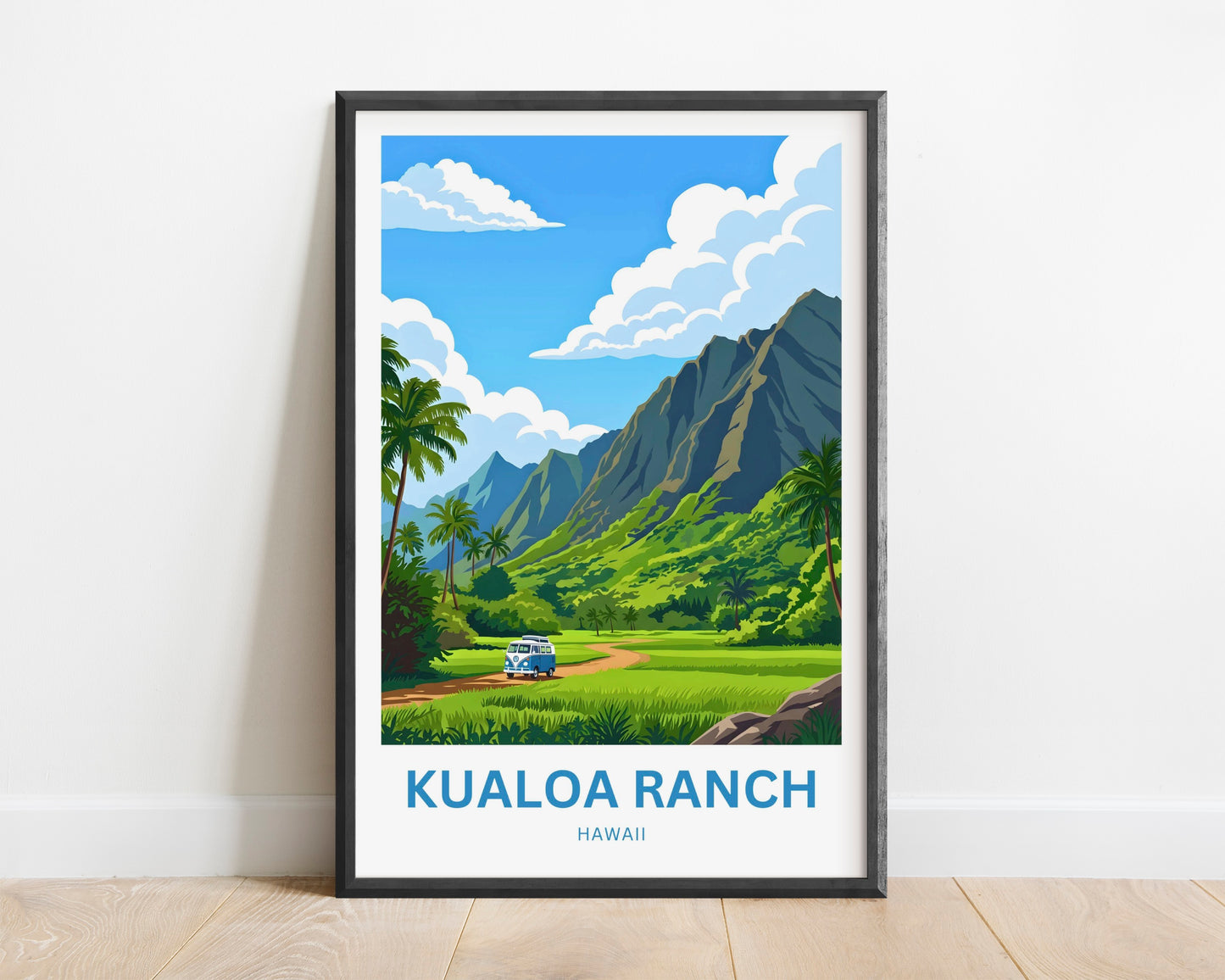 Kualoa Ranch  Travel Poster - Sacred valleys