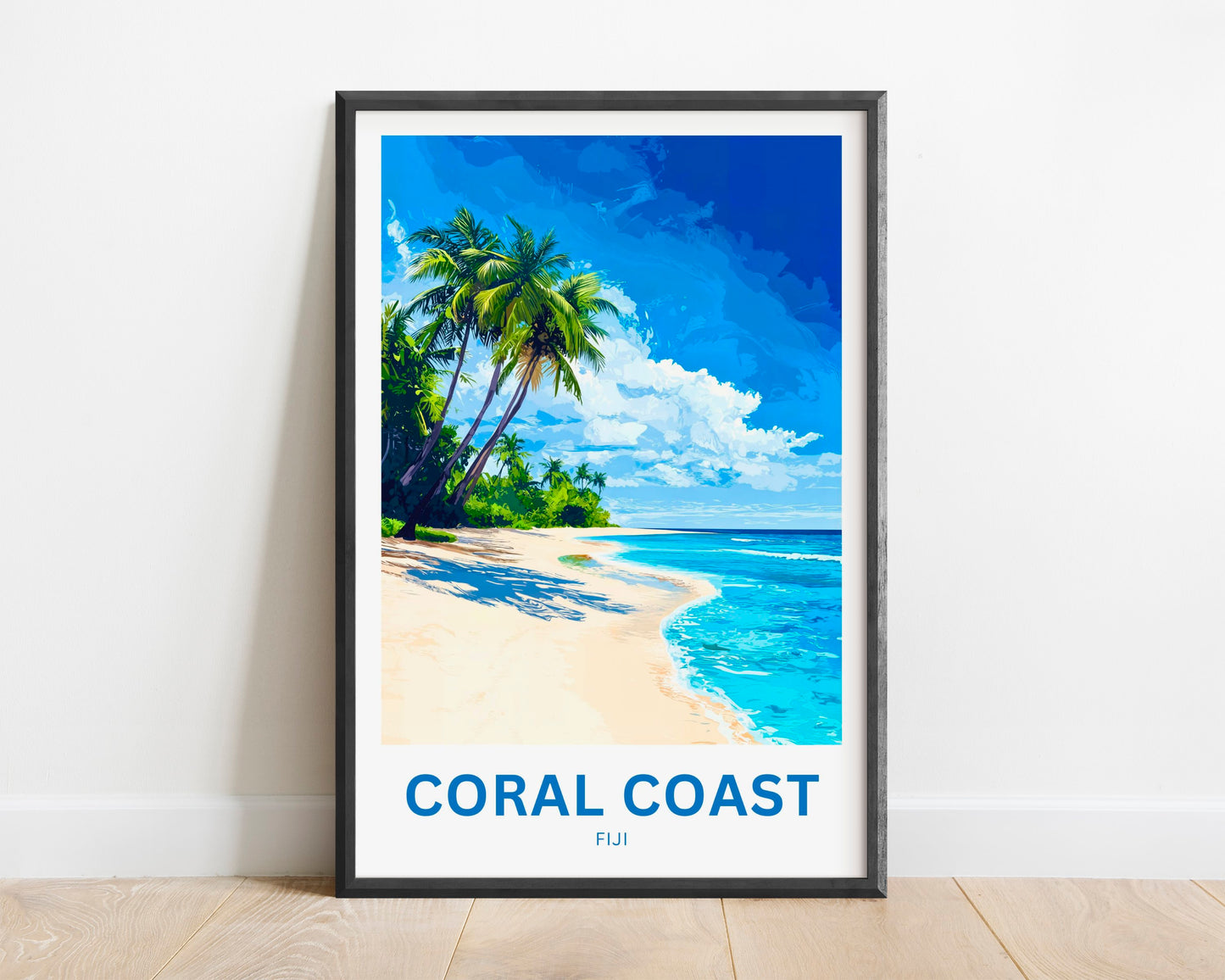Coral Coast, Fiji Travel Poster