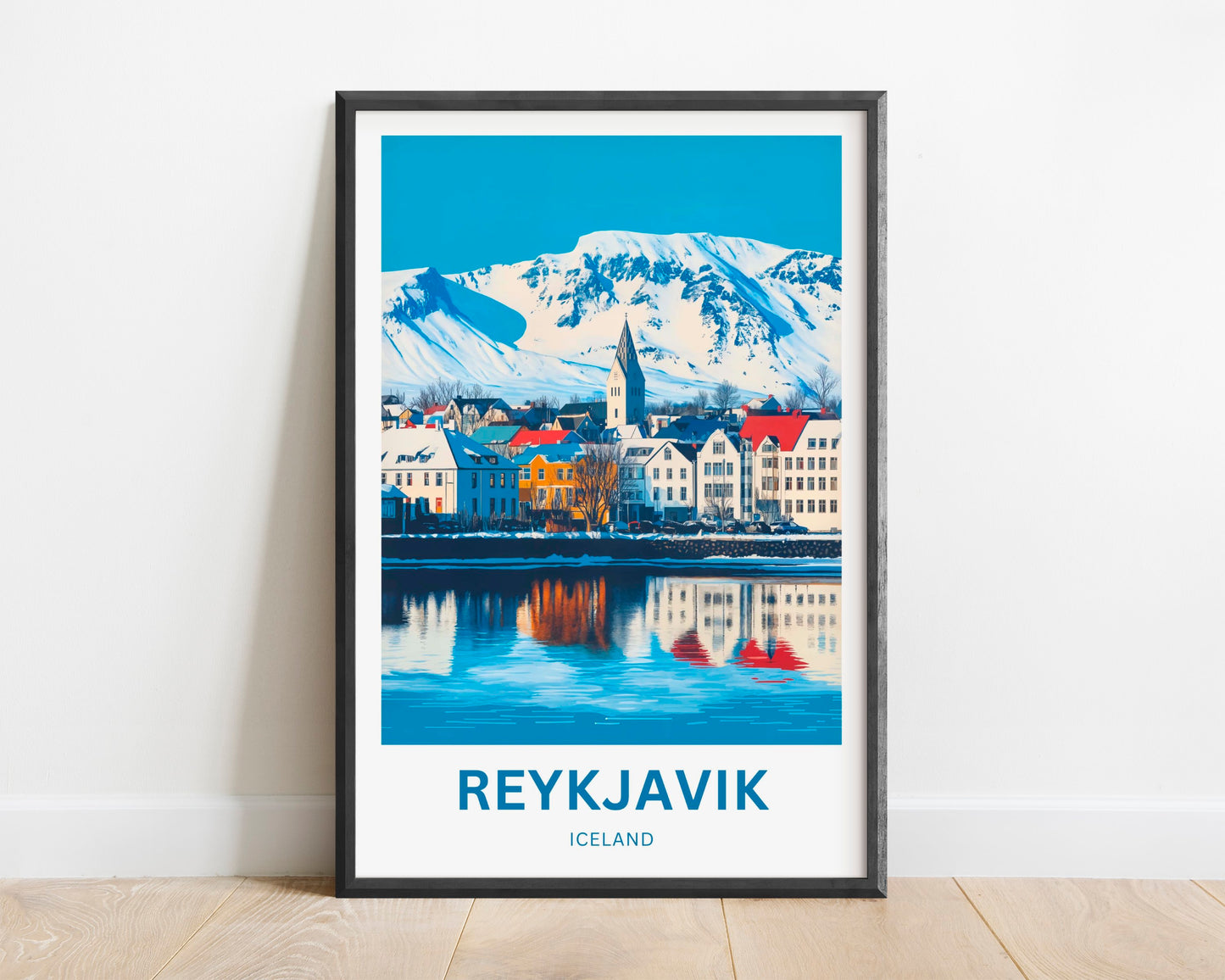 Reykjavik Travel Poster  - Iceland