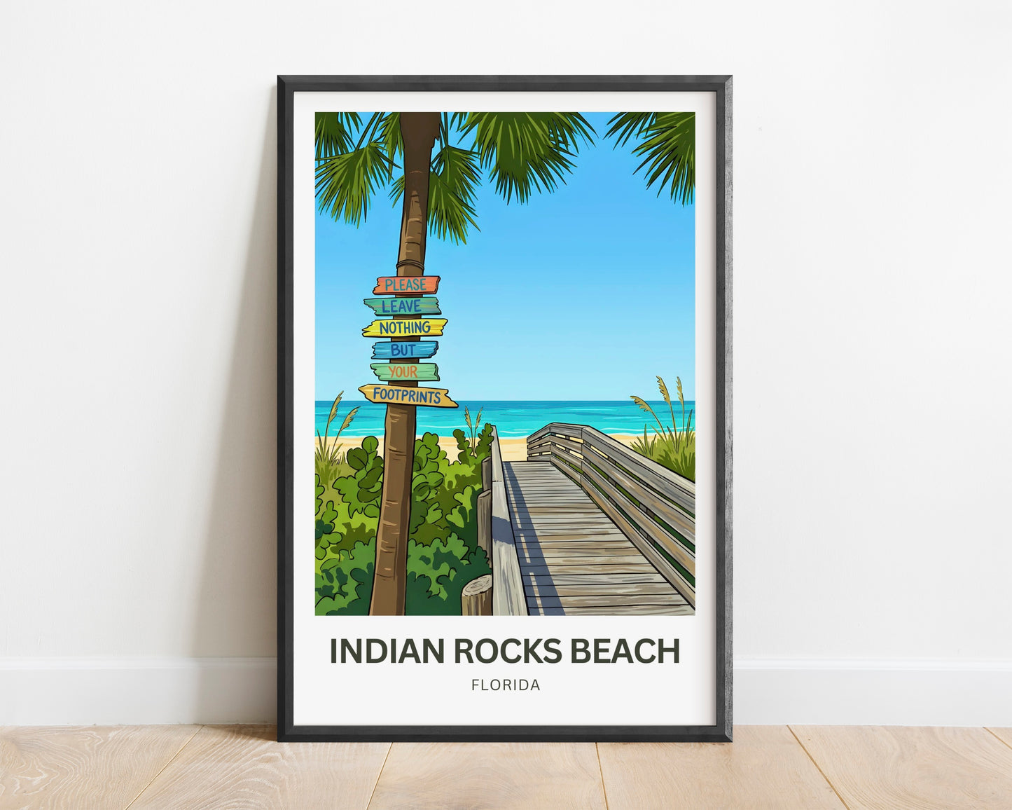 Indian Rocks Beach, Florida Travel Poster - Relaxing View