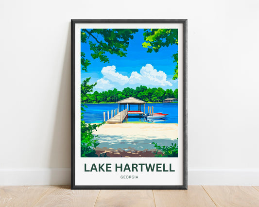 Lake Hartwell Travel Poster - Georgia