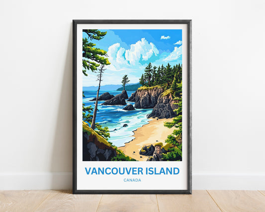 Vancouver Island Travel Poster - Where the Wild Still Lives